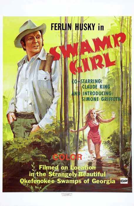 Framed Print : SWAMP GIRL, US poster, from left: Ferlin Husky, Simone Griffeth, 1971
