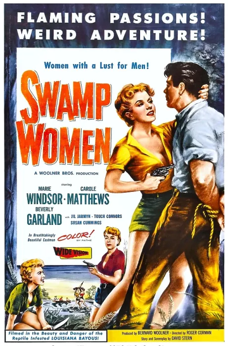 Framed Print : SWAMP WOMEN, US poster art, 1956