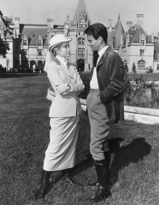 Framed Print : THE SWAN, from left: Grace Kelly, Louis Jourdan, 1956