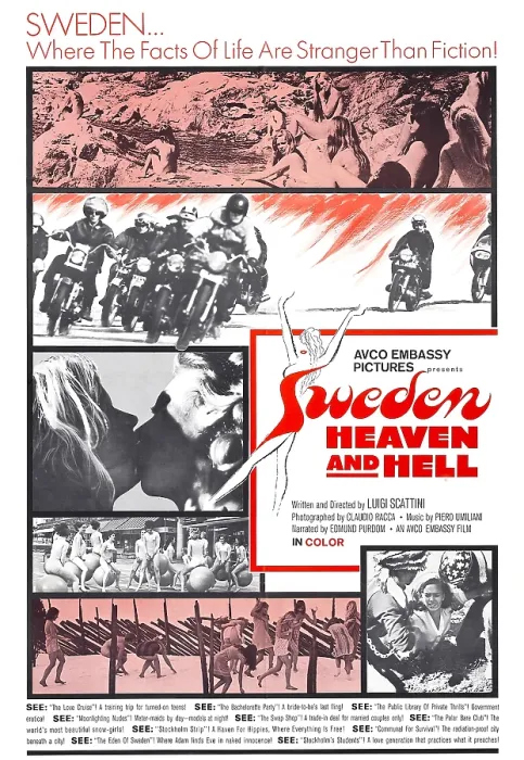 Framed Print : SWEDEN, HEAVEN AND HELL, (aka SVEZIA, INFERNO E PARADISO), 1968