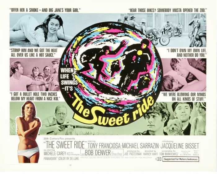 Framed Print : THE SWEET RIDE, Jacqueline Bisset (bottom left), bottom right from left: Michael Sarrazin, Bob Denver, Michele Carey, 1968 Framed Print : THE SWEET RIDE, Jacqueline Bisset (bottom left), bottom right from left: Michael Sarrazin, Bob Denver, Michele Carey, 1968