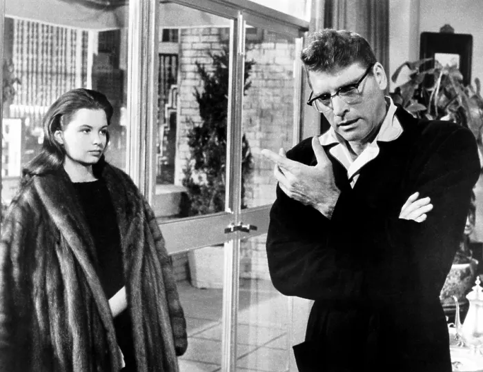 Framed Print : SWEET SMELL OF SUCCESS, from left, Susan Harrison, Burt Lancaster, 1957