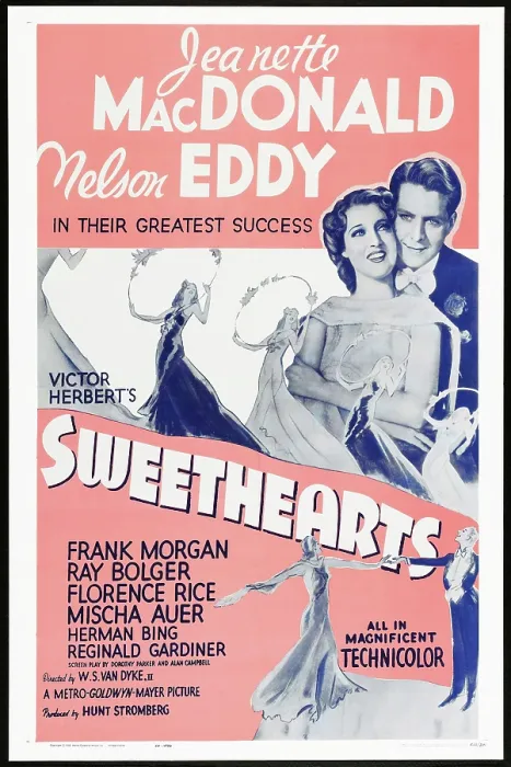 Framed Print : SWEETHEARTS, US poster, Jeannette MacDonald, Nelson Eddy, 1938