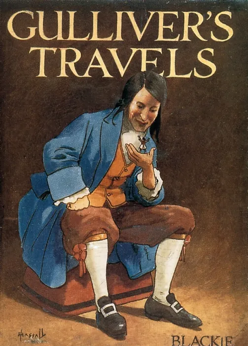 Framed Print : SWIFTJonathan (1667-1745). Gulliver's Travels. 1910. Illustration by John Kassall. Coleccin Gasca / AISA / Everett Collection (142331)**US SALES ONLY** Framed Print : SWIFTJonathan (1667-1745). Gulliver's Travels. 1910. Illustration by John Kassall. Coleccin Gasca / AISA / Everett Collection (142331)**US SALES ONLY**