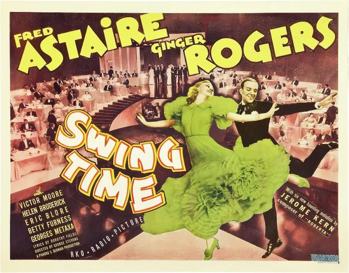 Framed Print : SWING TIME, from left: Ginger Rogers, Fred Astaire, 1936