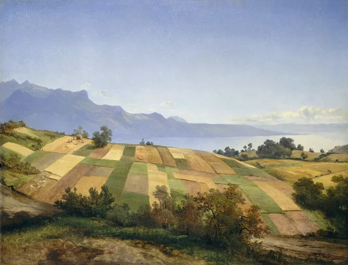 Framed Print : Swiss Landscape, by Alexandre Calame, 1830, Swiss painting, oil on canvas Framed Print : Swiss Landscape, by Alexandre Calame, 1830, Swiss painting, oil on canvas