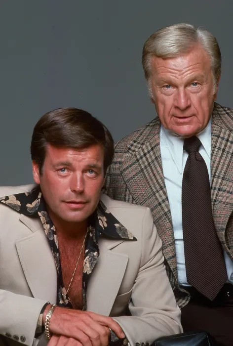 Framed Print : SWITCH, from left: Robert Wagner, Eddie Albert, 1975-1978