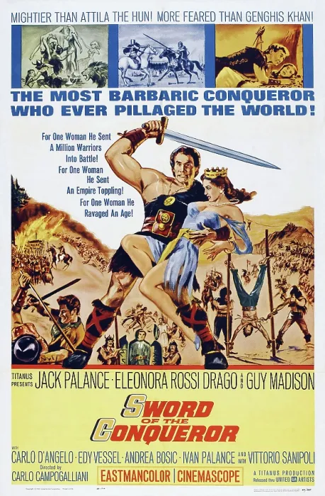 Framed Print : SWORD OF THE CONQUEROR, (aka ROSMUNDA E ALBOINO), US poster art, from left: Jack Palance, Eleonora Rossi Drago, 1961 Framed Print : SWORD OF THE CONQUEROR, (aka ROSMUNDA E ALBOINO), US poster art, from left: Jack Palance, Eleonora Rossi Drago, 1961