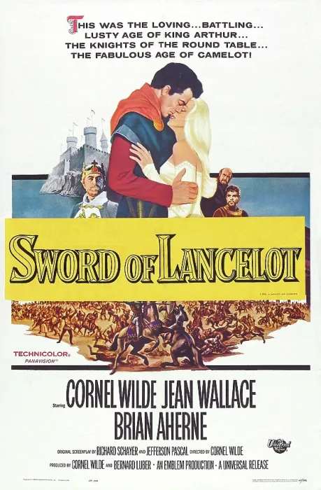 Framed Print : SWORD OF LANCELOT, (aka LANCELOT AND GUINEVERE), US poster, from left: Brian Aherne, Cornel Wilde, Jean Wallace, Archie Duncan, Michael Meacham, 1963 Framed Print : SWORD OF LANCELOT, (aka LANCELOT AND GUINEVERE), US poster, from left: Brian Aherne, Cornel Wilde, Jean Wallace, Archie Duncan, Michael Meacham, 1963