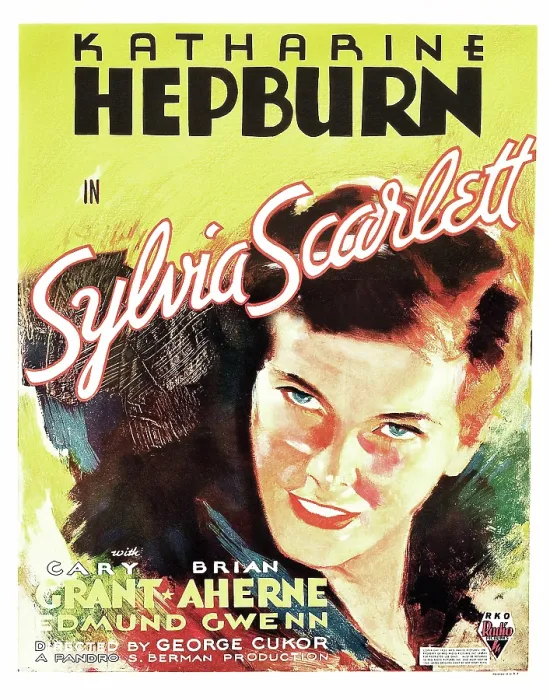 Framed Print : SYLVIA SCARLETT, US poster art, Katharine Hepburn, 1935