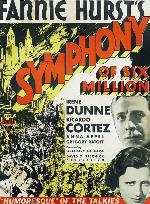 Framed Print : SYMPHONY OF SIX MILLION, US poster art, from top: RIchard Dix, Irene Dunne, 1932 Framed Print : SYMPHONY OF SIX MILLION, US poster art, from top: RIchard Dix, Irene Dunne, 1932