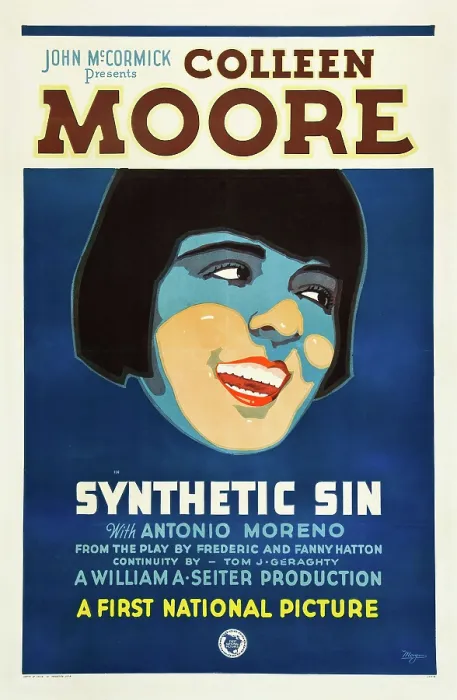 Framed Print : SYNTHETIC SIN, Colleen Moore on poster art, 1929 Framed Print : SYNTHETIC SIN, Colleen Moore on poster art, 1929