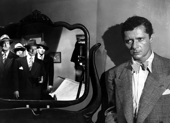 Framed Print : T-MEN, Dennis O'Keefe, Charles McGraw, Jack Overman, Alfred Ryder, 1947