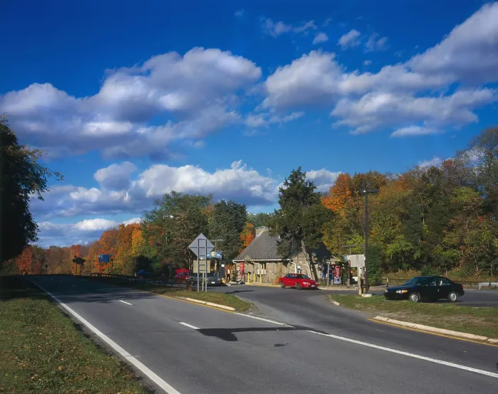 Framed Print : Taconic State Parkway, Shenandoah Service Station, the highway represents an important development in the evolution of American transportation planning