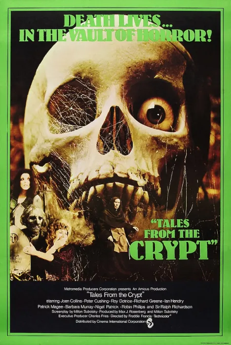 Framed Print : TALES FROM THE CRYPT, British poster art, 1972 Framed Print : TALES FROM THE CRYPT, British poster art, 1972