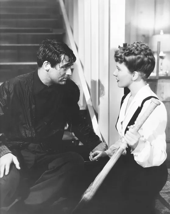 Framed Print : THE TALK OF THE TOWN, from left: Cary Grant, Jean Arthur, 1942