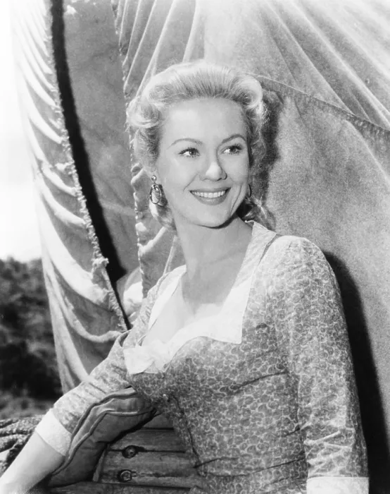 Framed Print : THE TALL STRANGER, Virginia Mayo, 1957