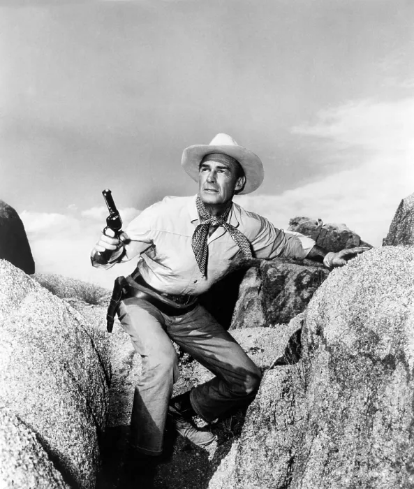 Framed Print : THE TALL T, Randolph Scott, 1957