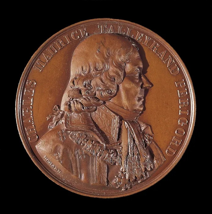 Framed Print : TALLEYRAND-PERIGORD, Charles-Maurice de (1754-1838). Medal with Charles Maurice Talleyrand-Perigord's effigy. Coin. SPAIN. Madrid. Army Museum