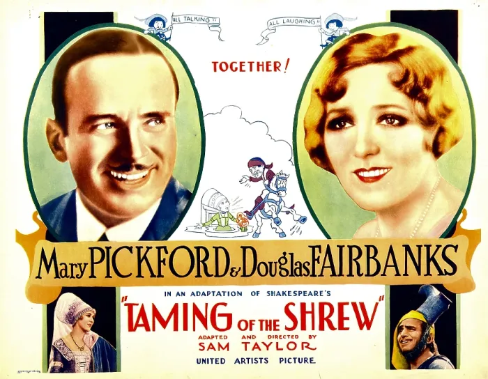 Framed Print : THE TAMING OF THE SHREW, top from left: Douglas Fairbanks, Mary Pickford, bottom from left: Mary Pickford, Douglas Fairbanks, 1929 Framed Print : THE TAMING OF THE SHREW, top from left: Douglas Fairbanks, Mary Pickford, bottom from left: Mary Pickford, Douglas Fairbanks, 1929