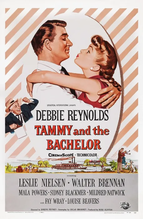 Framed Print : TAMMY AND THE BACHELOR, US poster art, from left: Walter Brennan, Leslie Nielsen, Debbie Reynolds, 1957 Framed Print : TAMMY AND THE BACHELOR, US poster art, from left: Walter Brennan, Leslie Nielsen, Debbie Reynolds, 1957