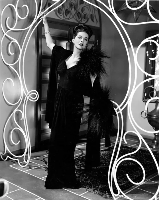 Framed Print : TANGIER, Maria Montez (in a gown by Travis Banton ), 1946