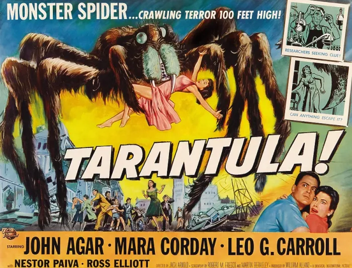 Framed Print : TARANTULA, John Agar, Mara Corday, 1955