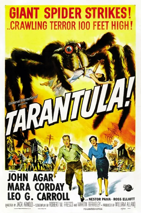 Framed Print : TARANTULA, U.S. poster art, John Agar, Mara Corday, 1955