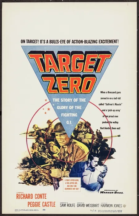 Framed Print : TARGET ZERO, US poster, Richard Conte (center), 1955 Framed Print : TARGET ZERO, US poster, Richard Conte (center), 1955