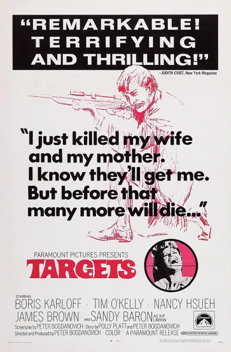 Framed Print : TARGETS, US poster, Tim O'Kelly (top), 1968 Framed Print : TARGETS, US poster, Tim O'Kelly (top), 1968