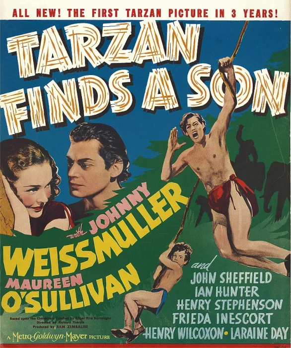 Framed Print : TARZAN FINDS A SON!, Maureen O'Sullivan, Johnny Weissmuller, Johnny Sheffield, 1939 Framed Print : TARZAN FINDS A SON!, Maureen O'Sullivan, Johnny Weissmuller, Johnny Sheffield, 1939