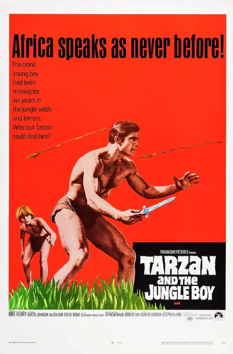 Framed Print : TARZAN AND THE JUNGLE BOY, US poster art, from left: Ron Gans, Mike Henry, 1968