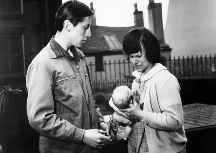 Framed Print : A TASTE OF HONEY, from left: Murray Melvin, Rita Tushingham, 1961
