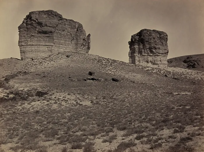 Framed Print : Tea Kettle Butte, near Green River City, Wyoming, was part of the Naval Petroleum Reserve corruptly leased to Sinclair Consolidated Oil Company by the Harding administration