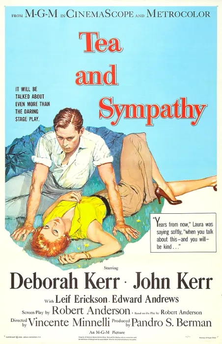 Framed Print : TEA AND SYMPATHY, US poster art, from left: John Kerr, Deborah Kerr, 1956