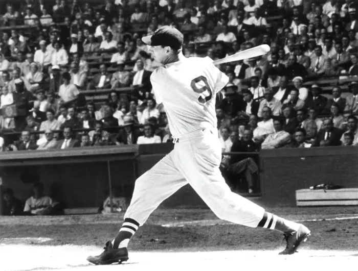 Framed Print : Ted Williams, ca. 1957. Courtesy: CSU Archives / Everett Collection Framed Print : Ted Williams, ca. 1957. Courtesy: CSU Archives / Everett Collection
