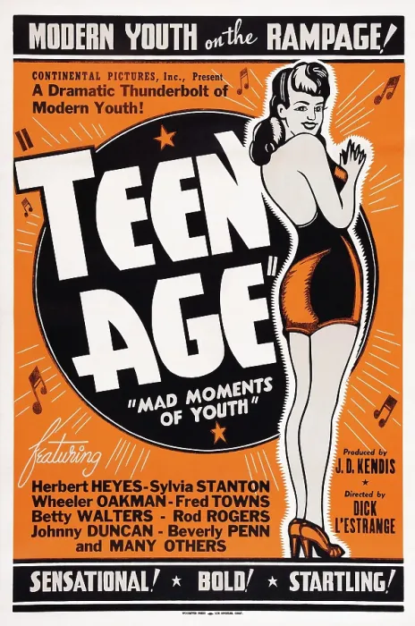 Framed Print : TEEN AGE, US poster art, 1944