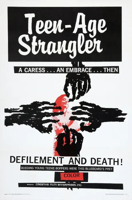 Framed Print : TEEN-AGE STRANGLER, (aka TERROR IN THE NIGHT), US poster, 1964