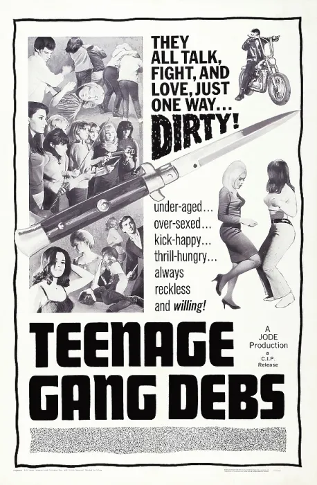 Framed Print : TEENAGE GANG DEBS, US poster art, 1966 Framed Print : TEENAGE GANG DEBS, US poster art, 1966