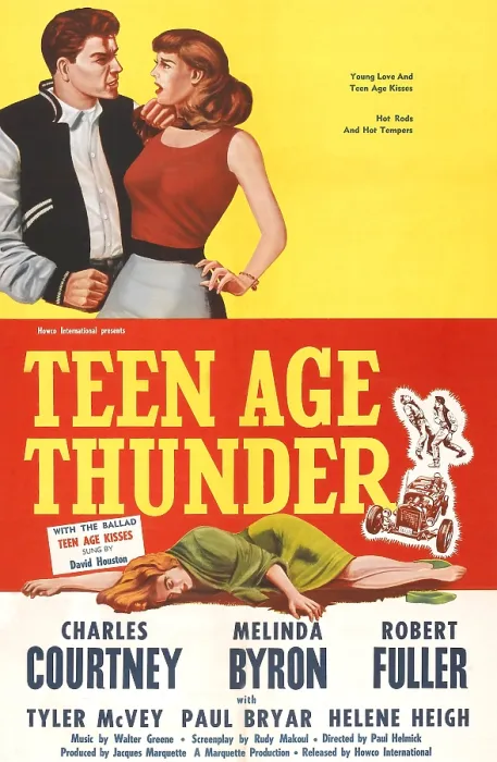 Framed Print : TEENAGE THUNDER, poster art, 1957