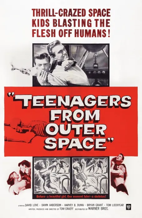 Framed Print : TEENAGERS FROM OUTER SPACE, US poster art, 1959 Framed Print : TEENAGERS FROM OUTER SPACE, US poster art, 1959