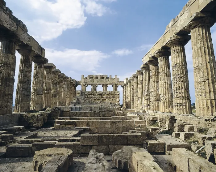 Framed Print : Temple C (Temple of Apollo). ca. 530 BC. ITALY. SICILY. TRAPANI. Selinunte. Dorian temple. Archaic Greek art. Architecture. AISA / Everett Collection**US SALES ONLY** Framed Print : Temple C (Temple of Apollo). ca. 530 BC. ITALY. SICILY. TRAPANI. Selinunte. Dorian temple. Archaic Greek art. Architecture. AISA / Everett Collection**US SALES ONLY**