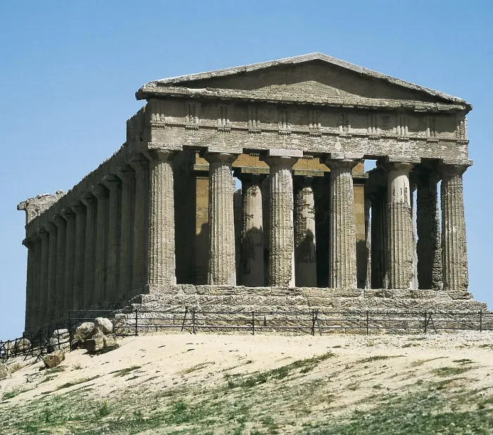 Framed Print : Temple of Concord. ITALY. Agrigento. Temple of Concord. Temple in Dorian style. Classical Greek art. Architecture. AISA / Everett Collection**US SALES ONLY** Framed Print : Temple of Concord. ITALY. Agrigento. Temple of Concord. Temple in Dorian style. Classical Greek art. Architecture. AISA / Everett Collection**US SALES ONLY**