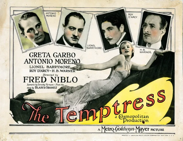 Framed Print : THE TEMPTRESS, US lobbycard, Greta Garbo, Antonio Moreno, Lionel Barrymore, Roy D'Arcy, H.B. Warner, 1926 Framed Print : THE TEMPTRESS, US lobbycard, Greta Garbo, Antonio Moreno, Lionel Barrymore, Roy D'Arcy, H.B. Warner, 1926