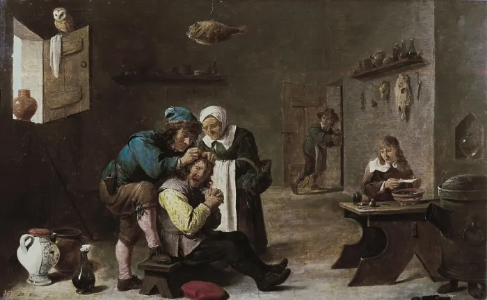 Framed Print : TENIERS II, David, 'the Younger' (1610-1690). Surgical Operation. 1650. Flemish art. Oil on wood. SPAIN. Madrid. Prado Museum Framed Print : TENIERS II, David, 'the Younger' (1610-1690). Surgical Operation. 1650. Flemish art. Oil on wood. SPAIN. Madrid. Prado Museum