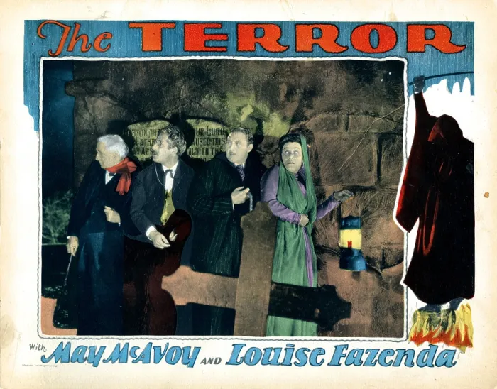 Framed Print : THE TERROR, from left, Alec B. Francis, Holmes Herbert, John Miljan, Louise Fazenda, 1928