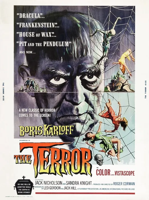Framed Print : THE TERROR, US poster art, Boris Karloff, 1963 Framed Print : THE TERROR, US poster art, Boris Karloff, 1963