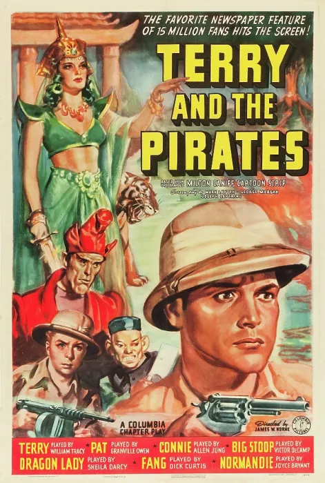 Framed Print : TERRY AND THE PIRATES, top left: Sheila Darcy, far right: William Tracy, 1940