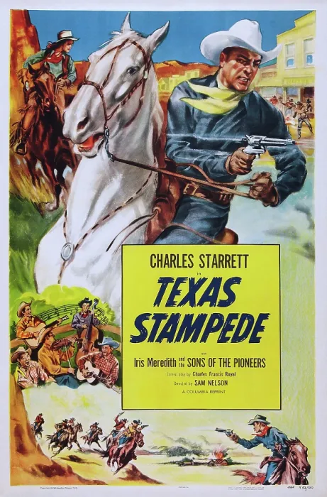 Framed Print : TEXAS STAMPEDE, US poster art, Charles Starrett, 1939