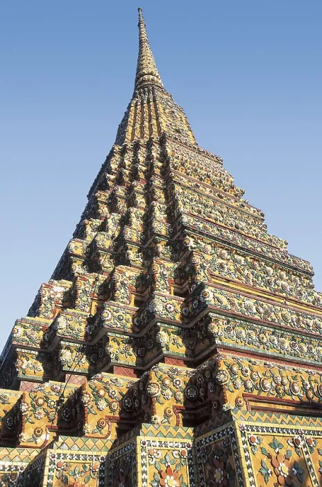 Framed Print : THAILAND. BANGKOK METROPOLIS. Bangkok. Wat Pho. Wat Pho or Wat Phra Chetupon (16 th c.). Chedi dedicated to Kings Rama III. AISA / Everett Collection**US SALES ONLY** Framed Print : THAILAND. BANGKOK METROPOLIS. Bangkok. Wat Pho. Wat Pho or Wat Phra Chetupon (16 th c.). Chedi dedicated to Kings Rama III. AISA / Everett Collection**US SALES ONLY**